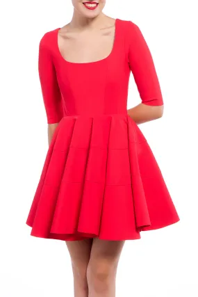 Greta Constantine - 1/2 Sleeve Skater Dress