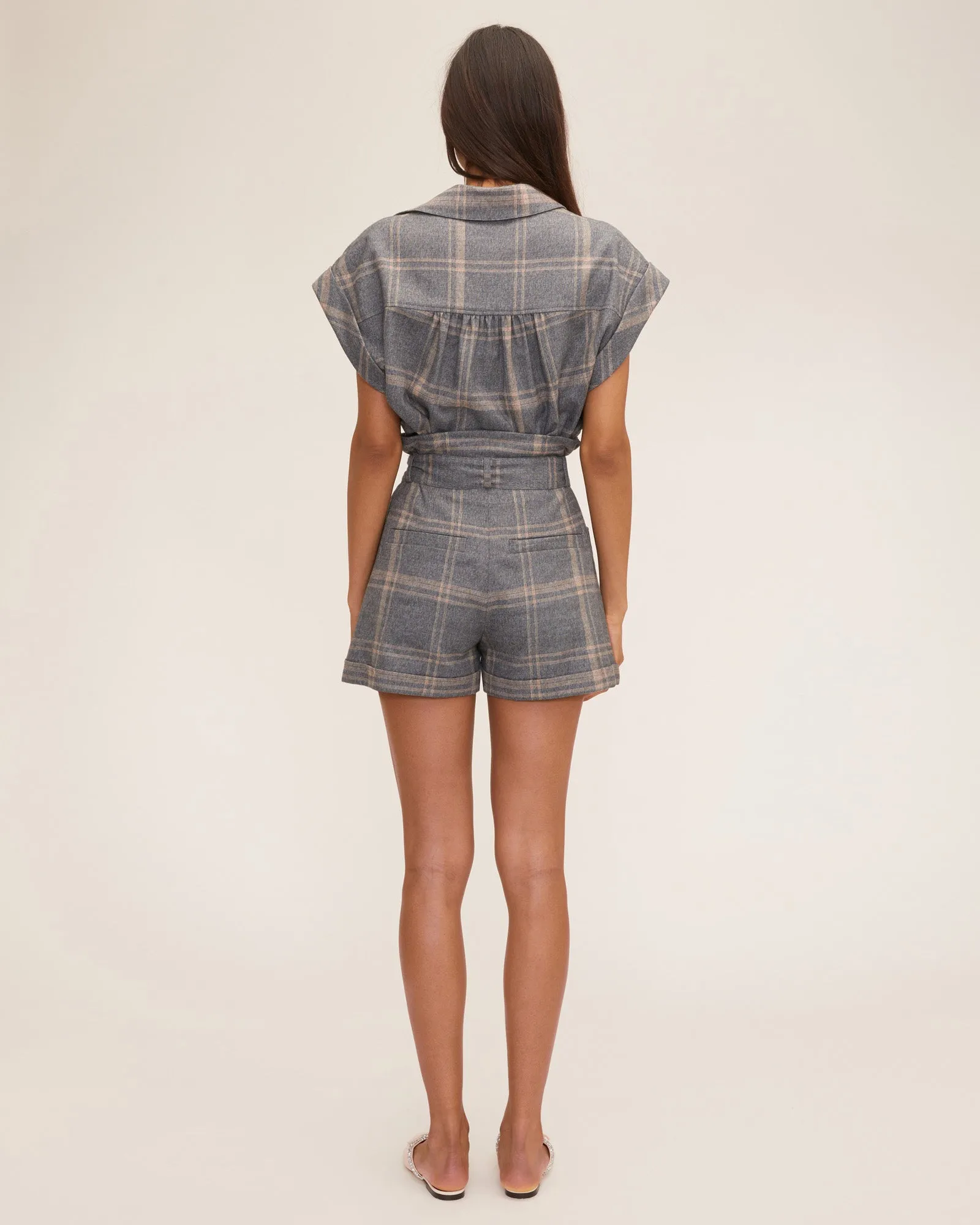 Harper Elastic Lightweight Flannel Short