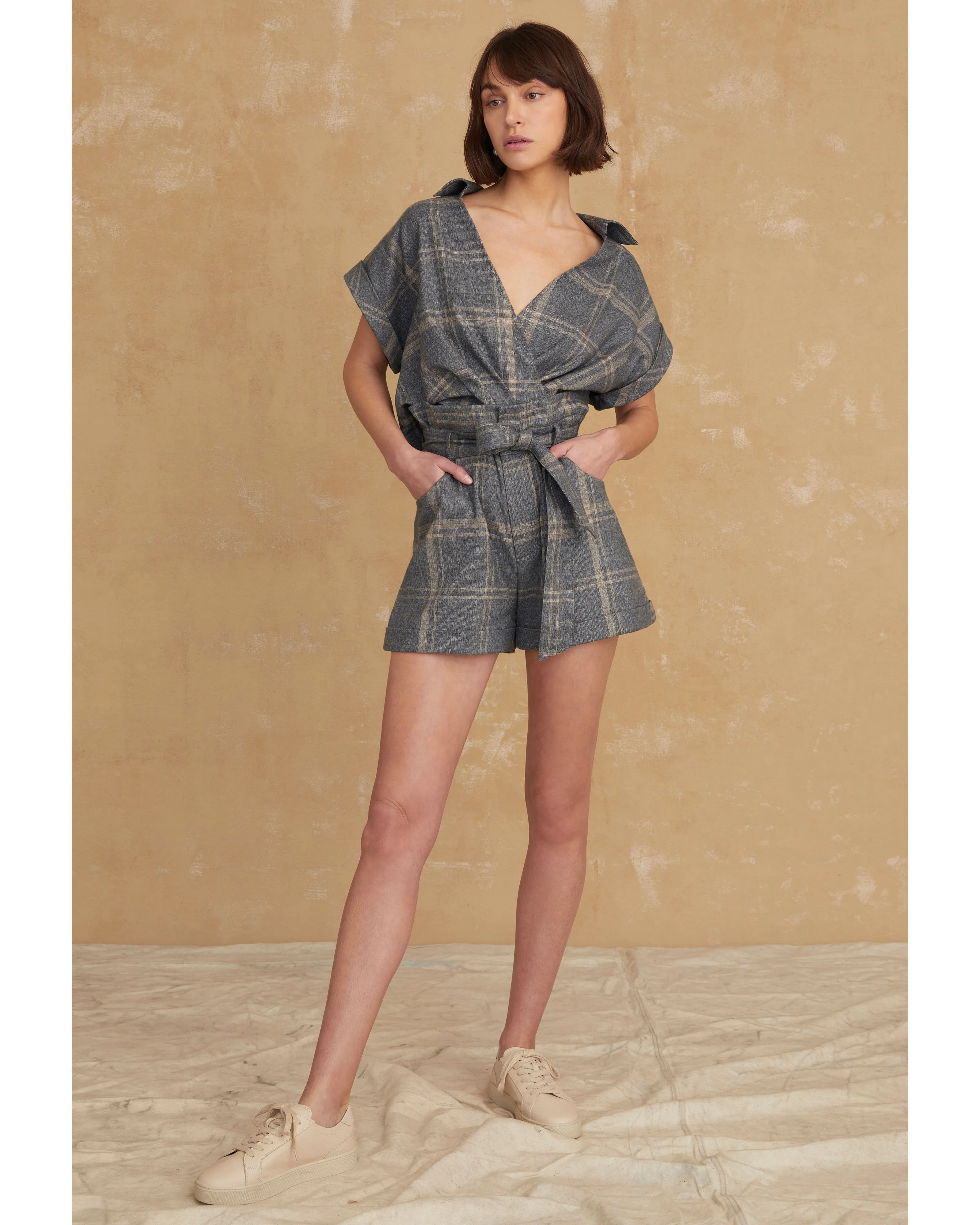 Harper Elastic Lightweight Flannel Short