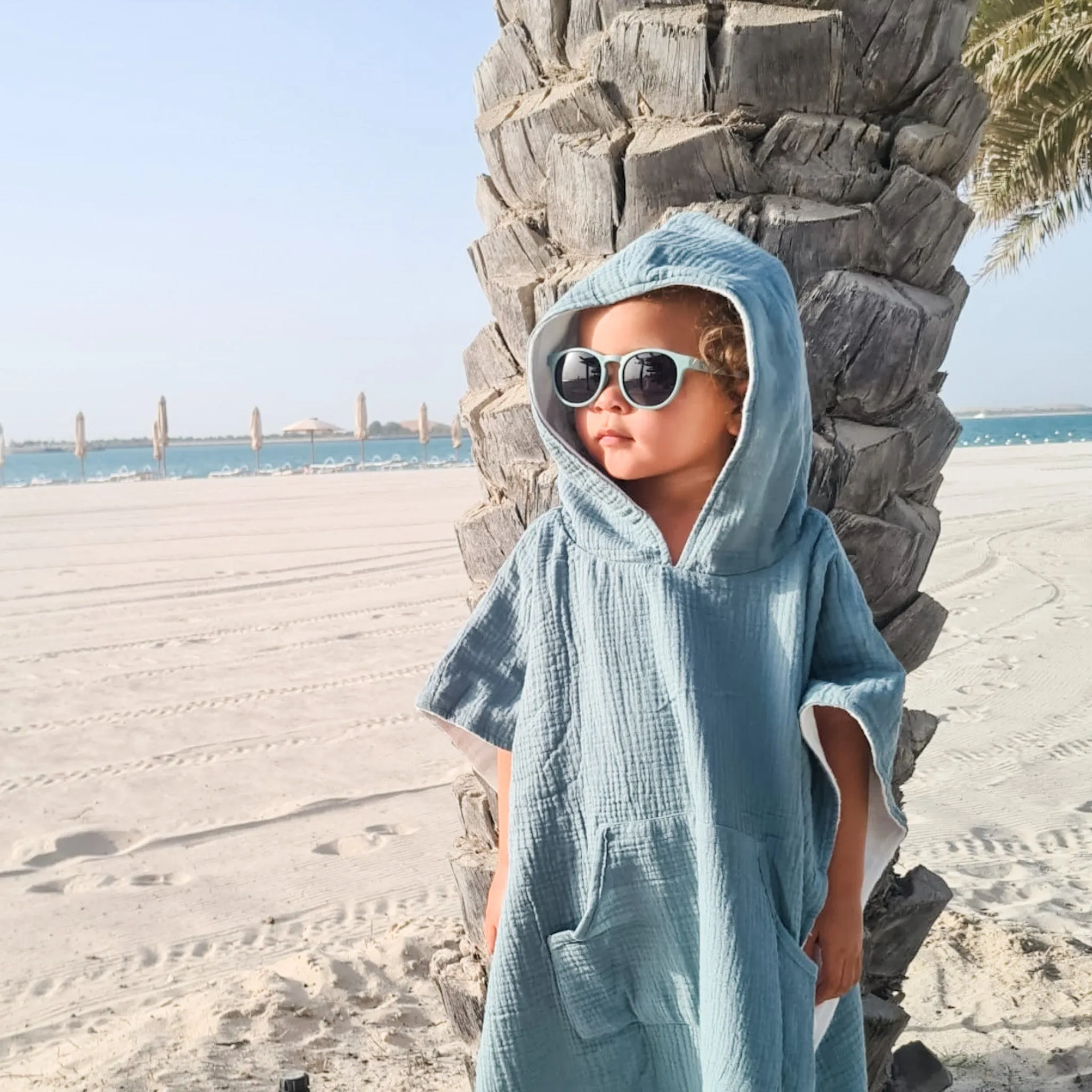 Hooded Beach Towel - Ocean Green (2 - 6 Years)