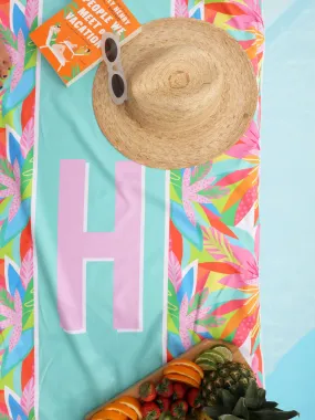 Initial Beach Towel | Tropical