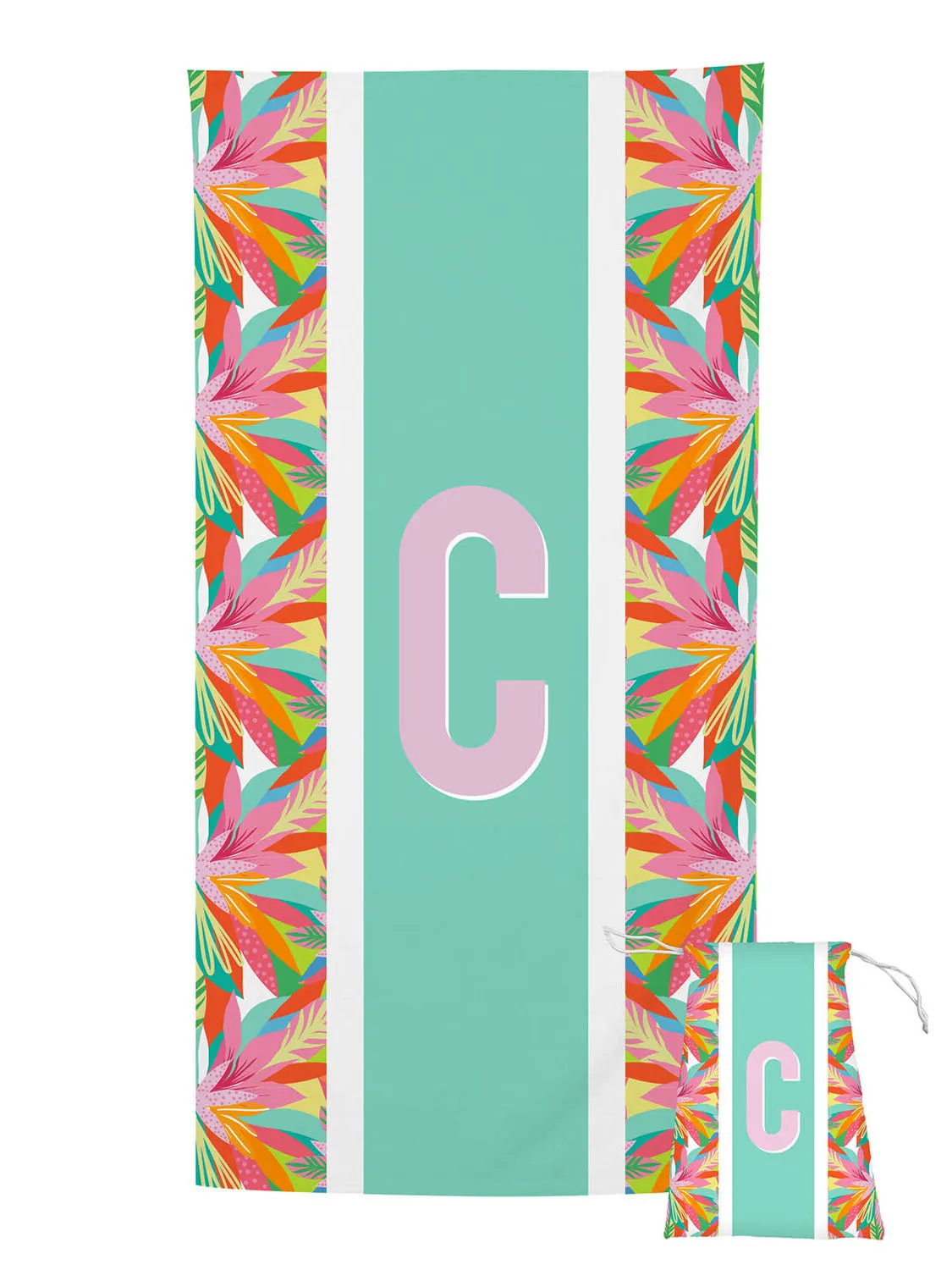 Initial Beach Towel | Tropical