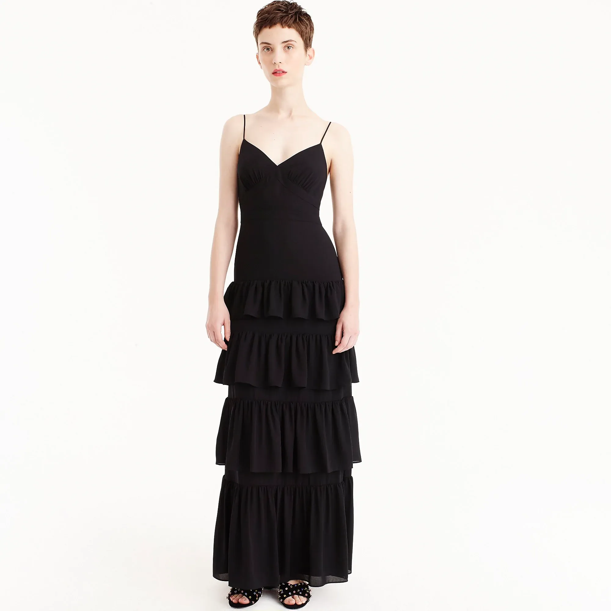 J.crew Spaghetti-strap cha-cha maxi dress