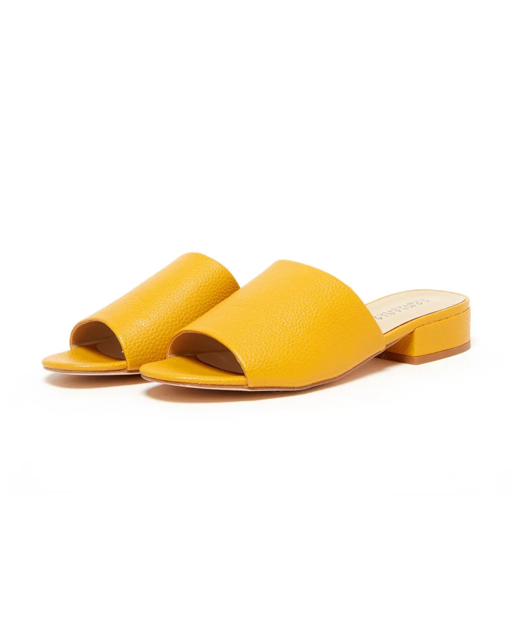 Leather Slip-on Shoes - Yellow