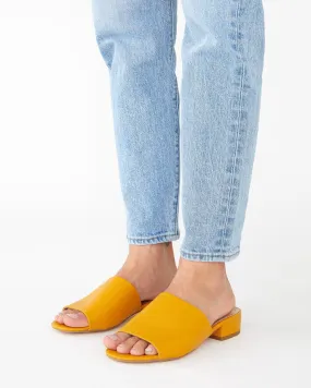 Leather Slip-on Shoes - Yellow