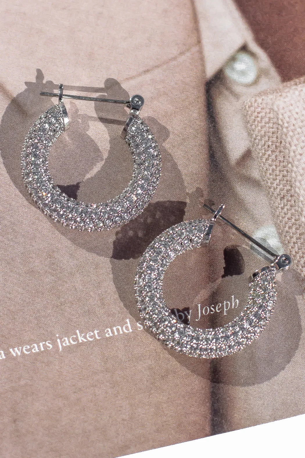 Luv Aj - Pave Baby Amalfi Hoops - Silver