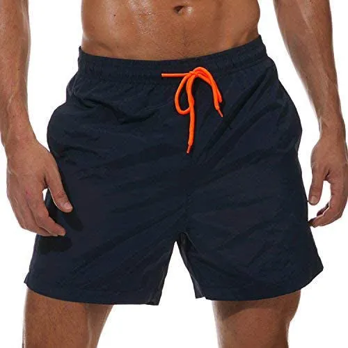 Men's Swim Trunks Quick Dry Beach Shorts with Pockets