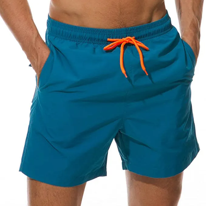 Men's Swim Trunks Quick Dry Beach Shorts with Pockets