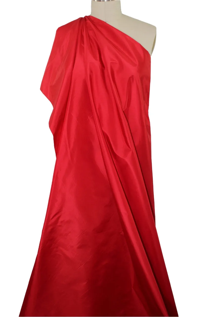 NY Designer Silk Taffeta - Red!