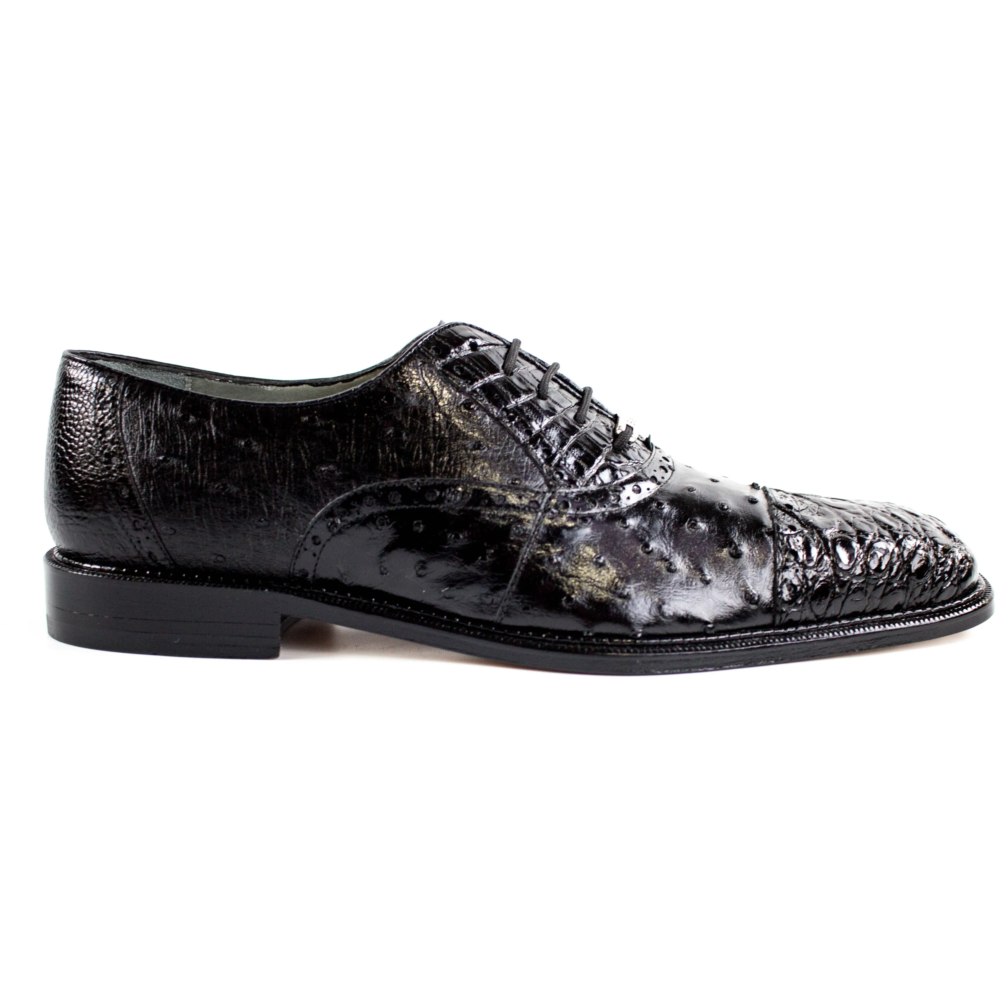 Onesto II Ostrich & Crocodile Oxford by Belvedere