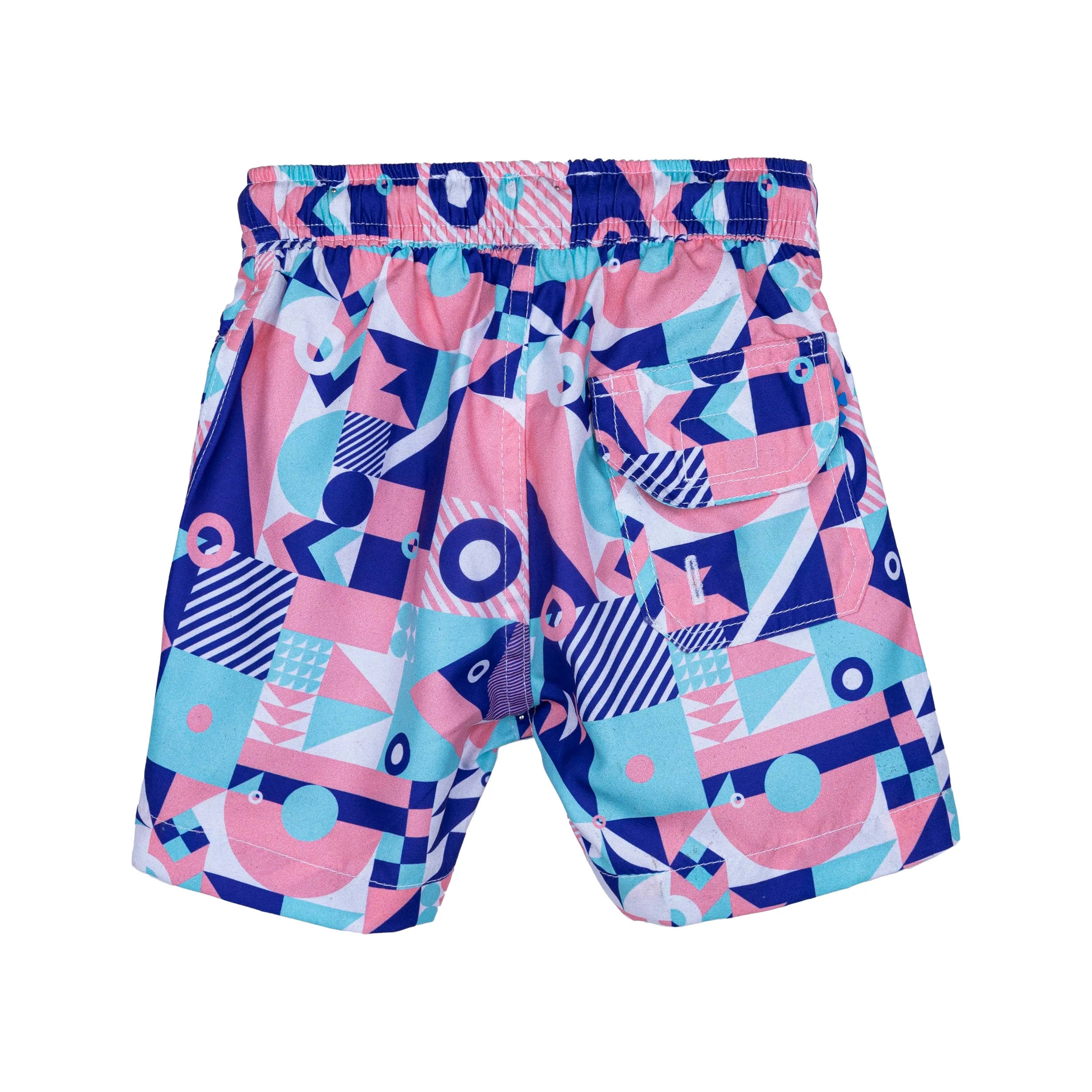 Pixel Block Kids Swim Shorts