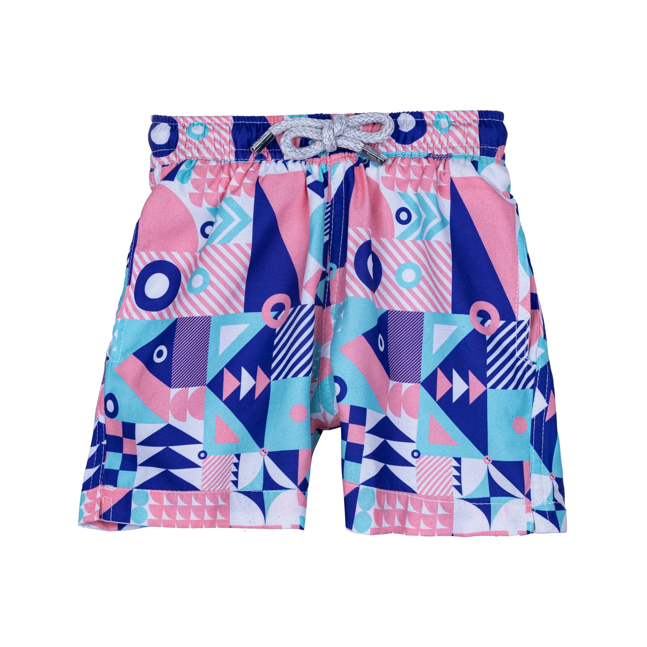 Pixel Block Kids Swim Shorts