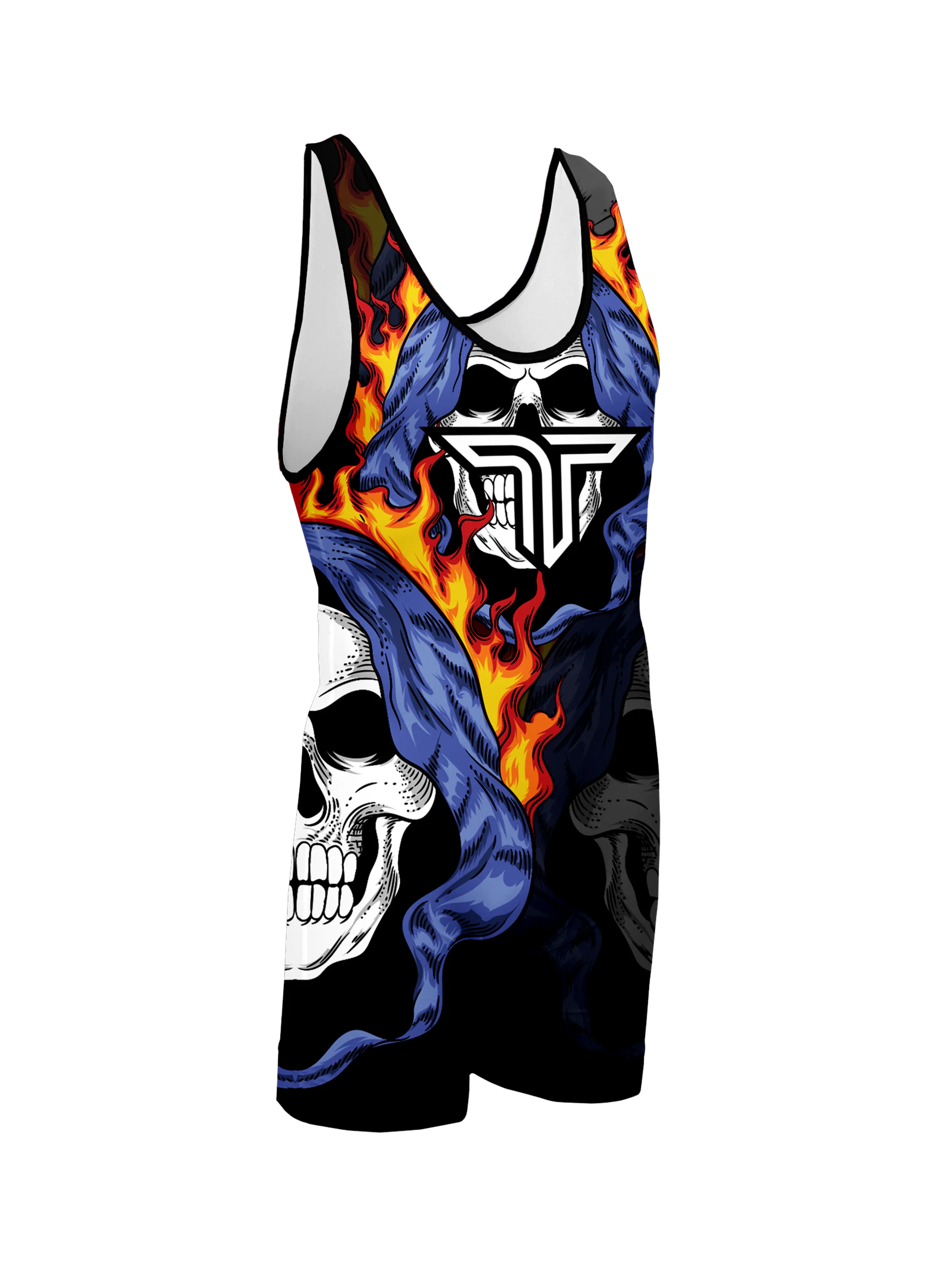 Reaper Skull Wrestling Singlet