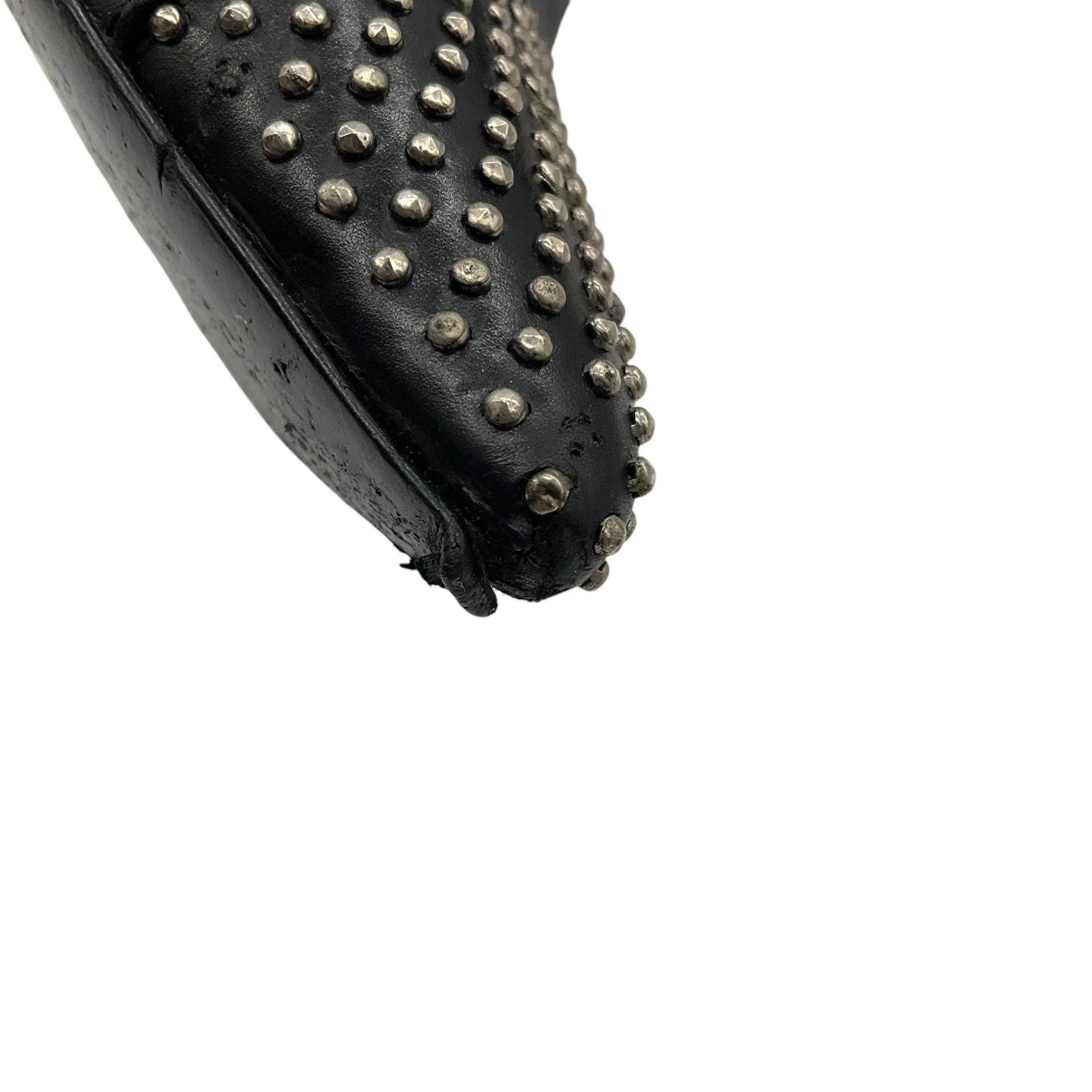 Saint Laurent Black Palladio Studded Leather Ankle Booties