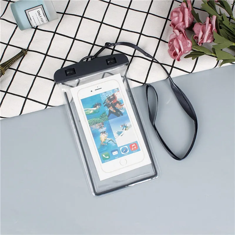 Sealed Waterproof Phone Case For Iphone Samsung Xiaomi Redmi Swimming Dry Bag Underwater Case Water Proof Bag Mobile Phone Cover