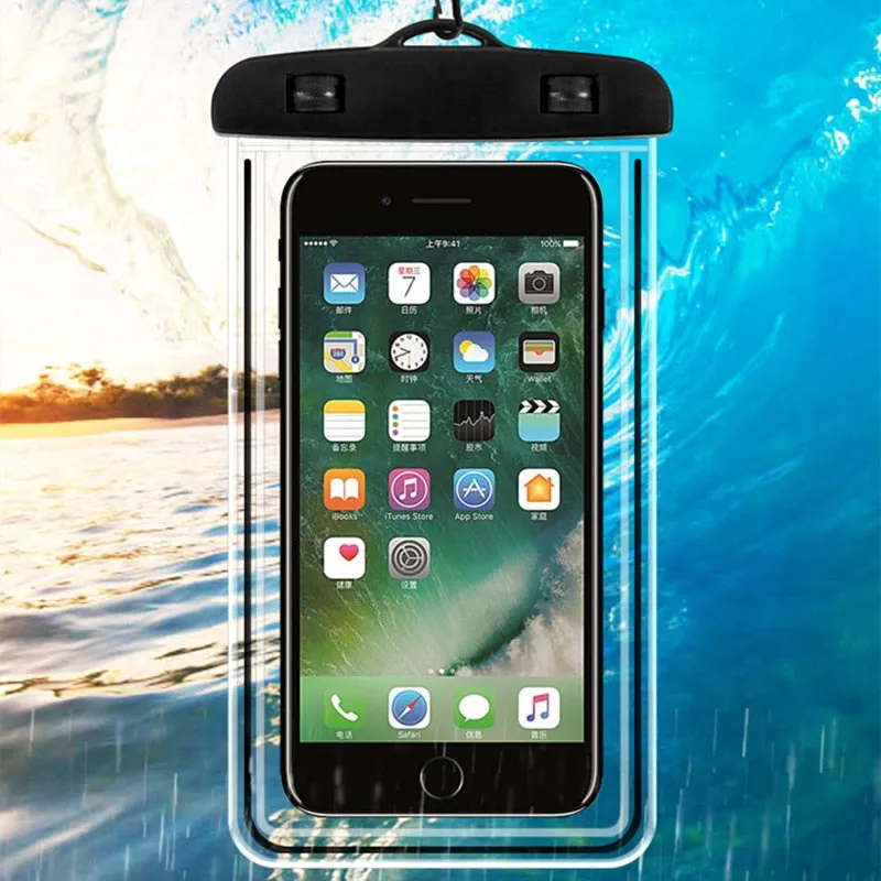 Sealed Waterproof Phone Case For Iphone Samsung Xiaomi Redmi Swimming Dry Bag Underwater Case Water Proof Bag Mobile Phone Cover