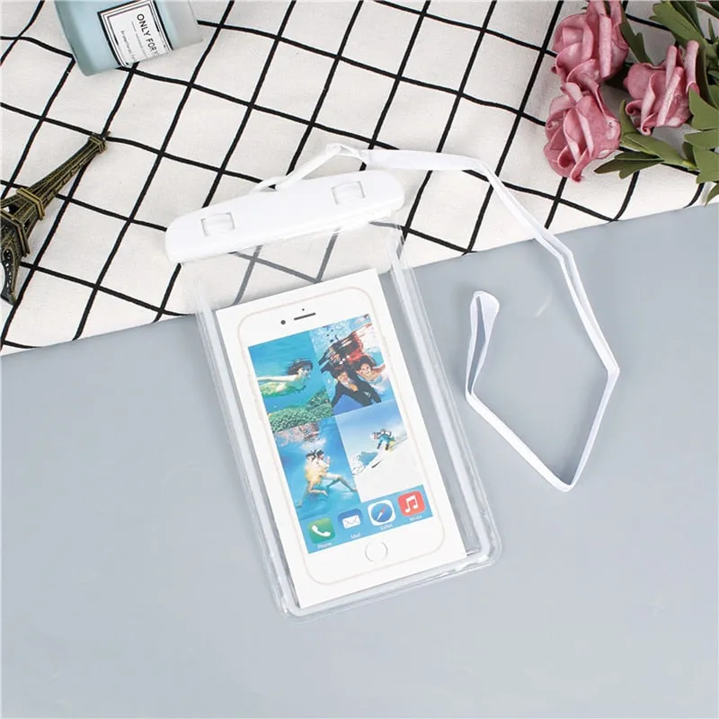 Sealed Waterproof Phone Case For Iphone Samsung Xiaomi Redmi Swimming Dry Bag Underwater Case Water Proof Bag Mobile Phone Cover