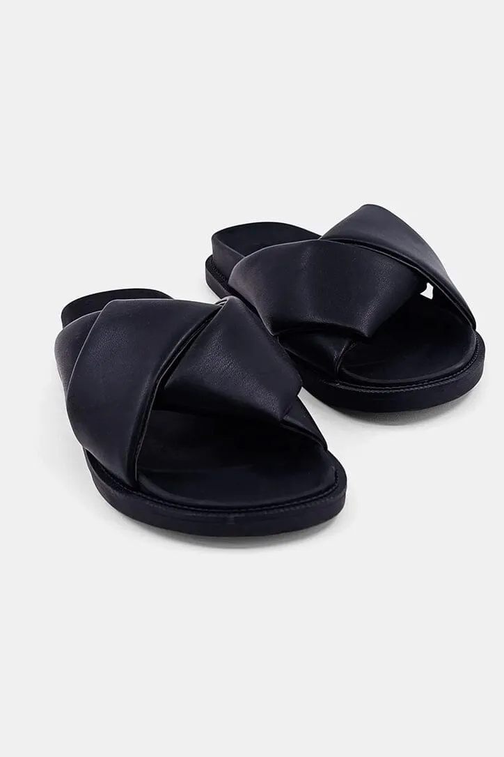 SHUSHOP | The Claire Slides - Black