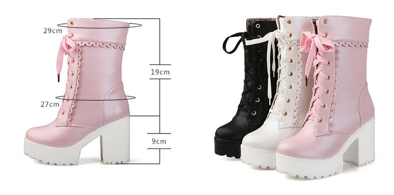 Sweet Princess High Heels Boots