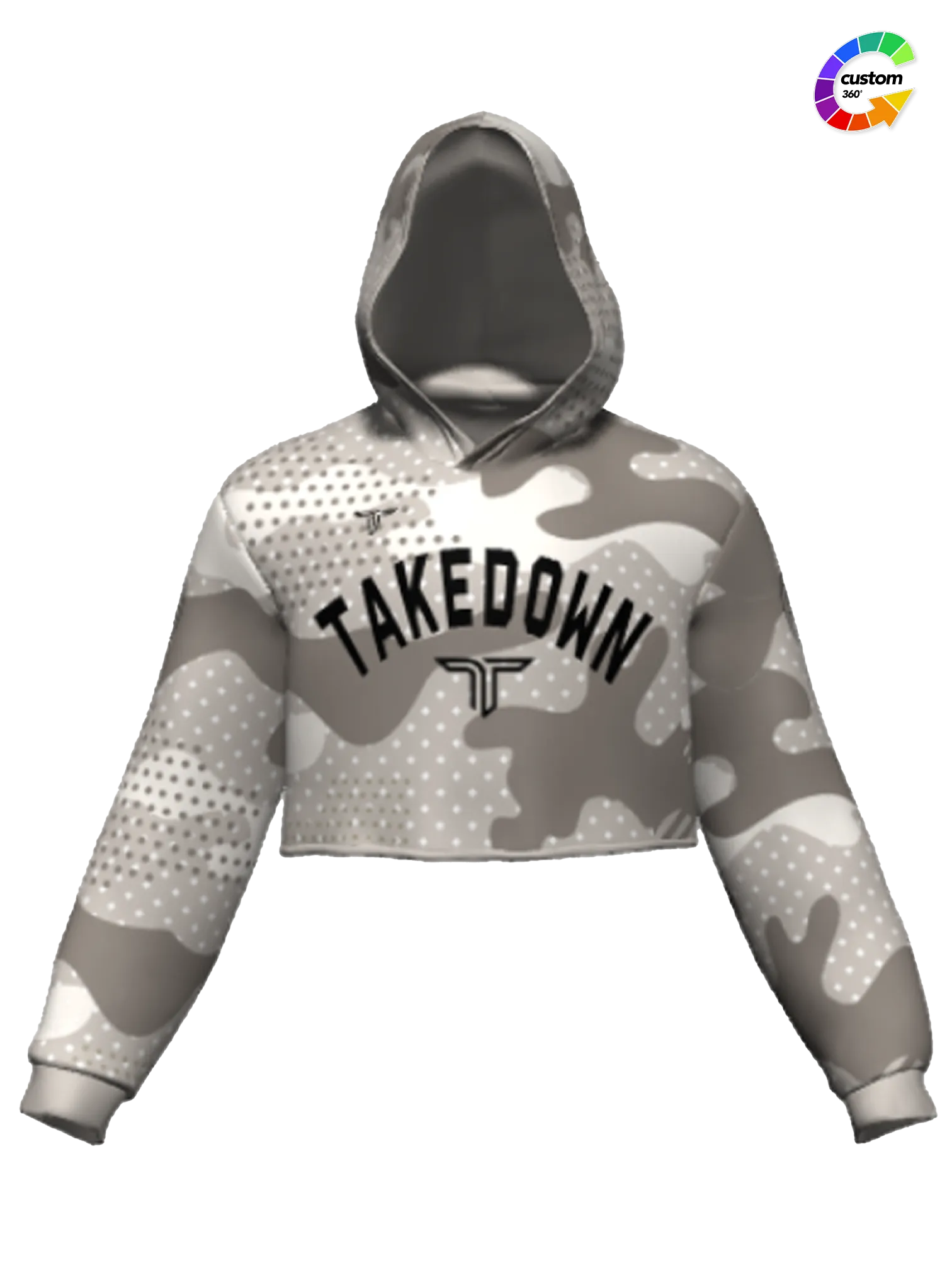 TD-CRPHD-003 360° Custom Cropped Hoodie