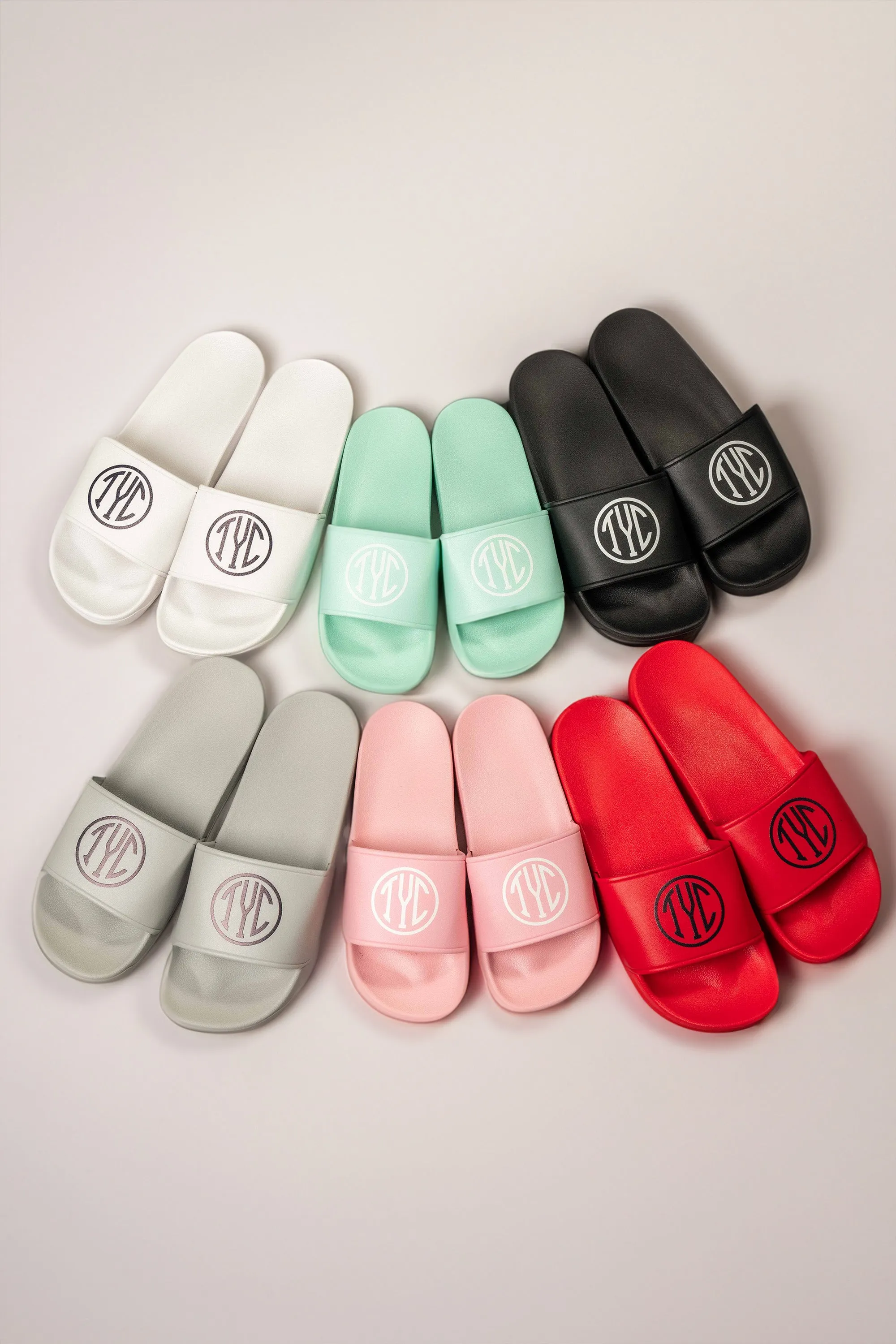 TYC Slides - Grey & Black