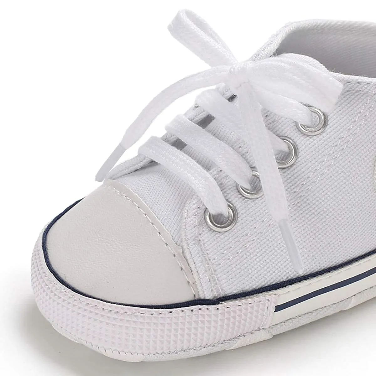 Unisex High Top Sneaker Soft Anti-Slip Sole Newborn Infant Denim Shoes