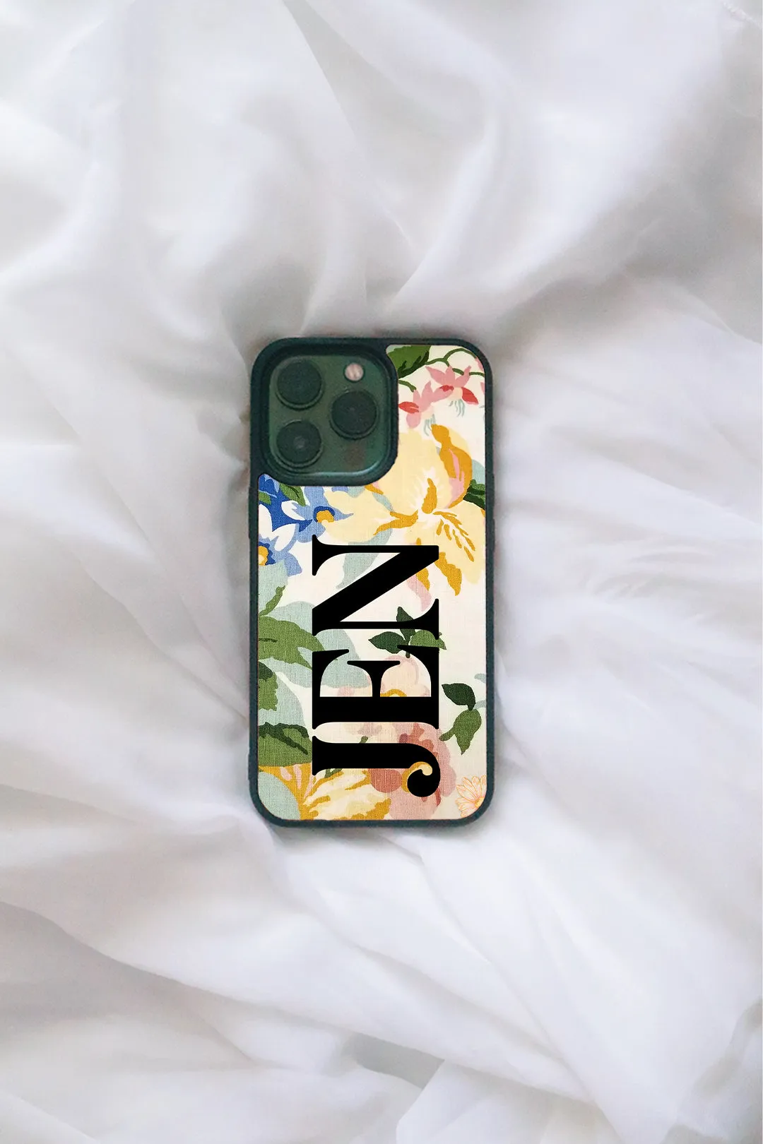 Vintage Floral Custom text iPhone case