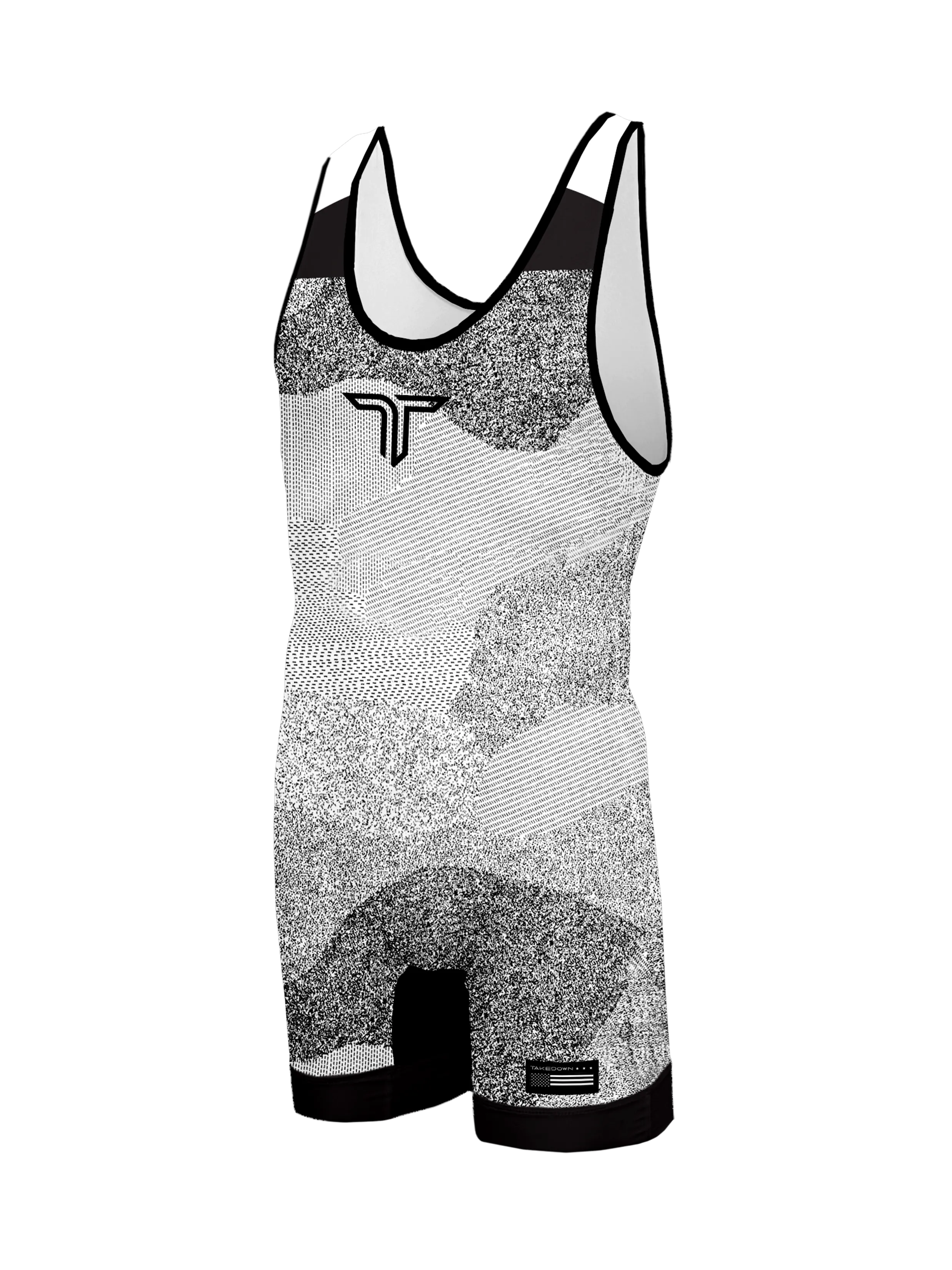 White Night Vision Wrestling Singlet