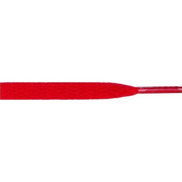 Wholesale Athletic Flat 5/16" - Red (12 Pair Pack) Shoelaces