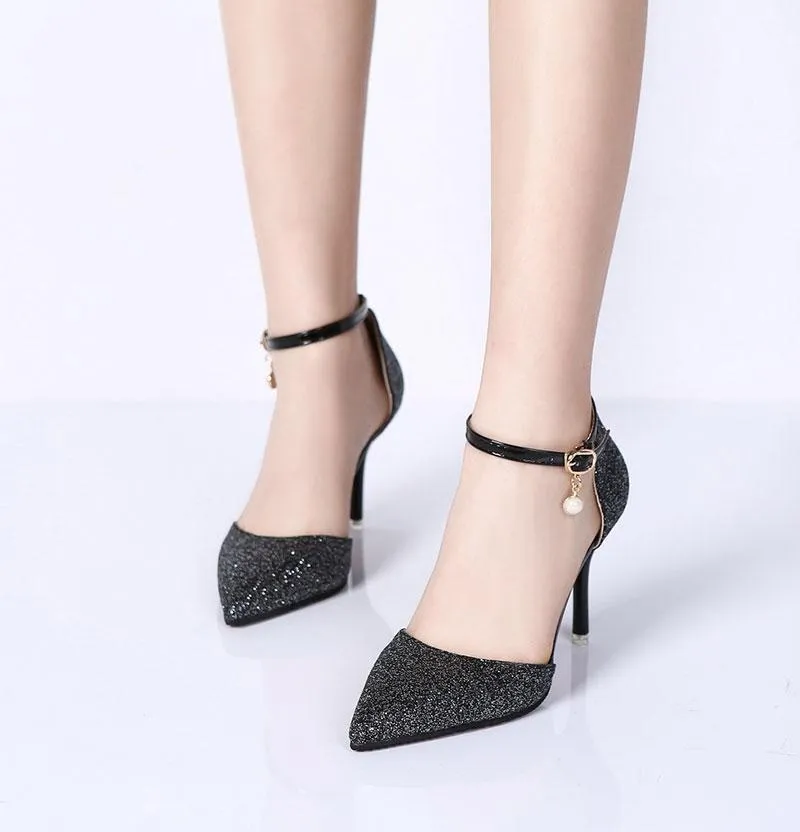 Women Elegant Thin High Heel Pointed Toe Shoes