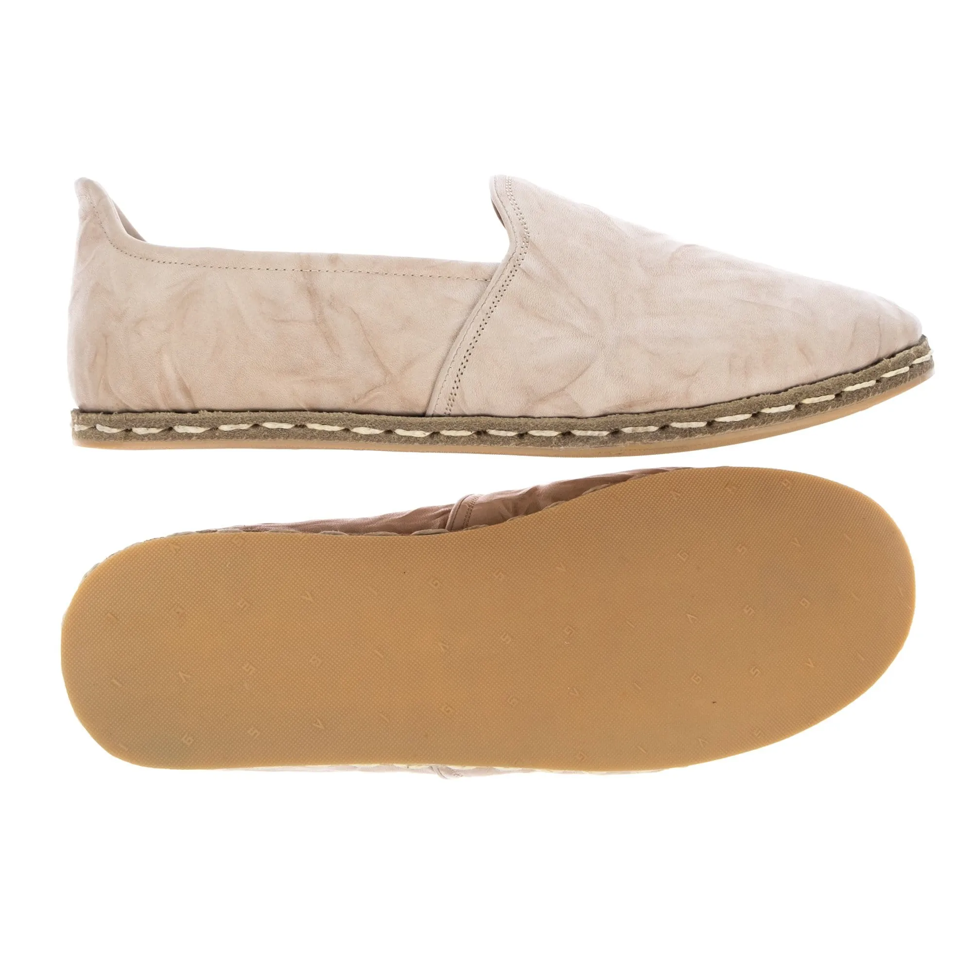 Women's Beige Slip On Shoes