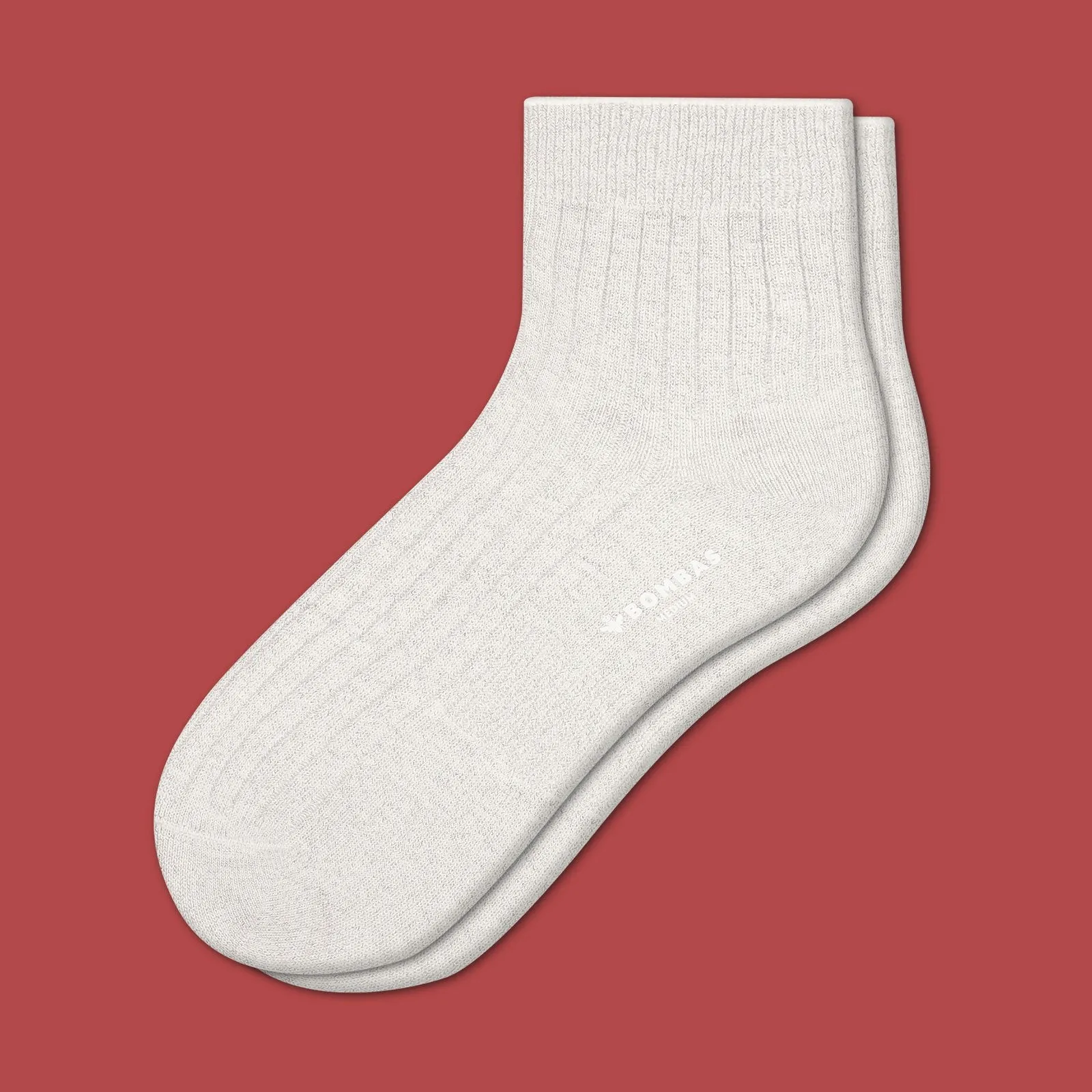 Women's Lightweight Sparkle Ribbed Quarter Socks