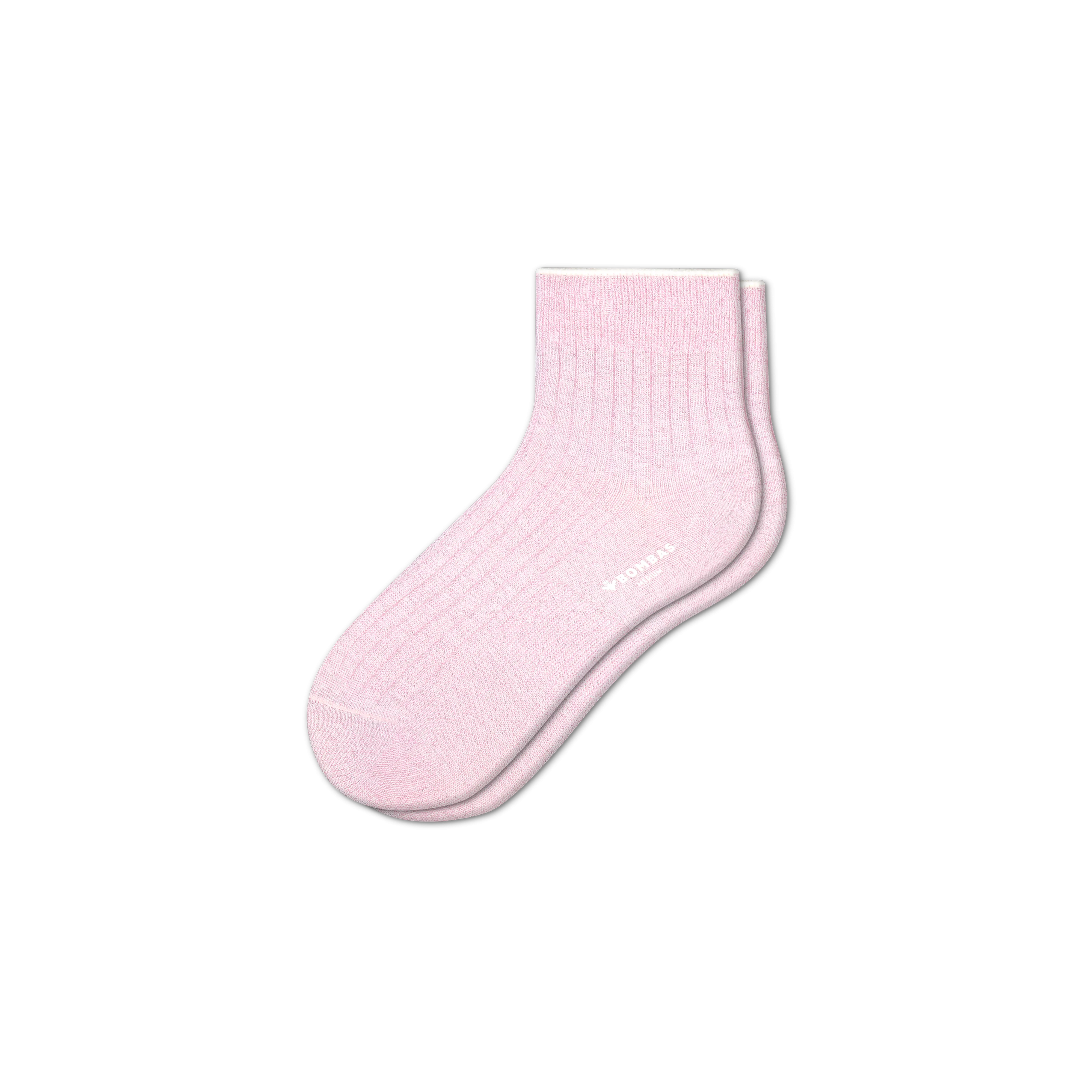 Women's Lightweight Sparkle Ribbed Quarter Socks