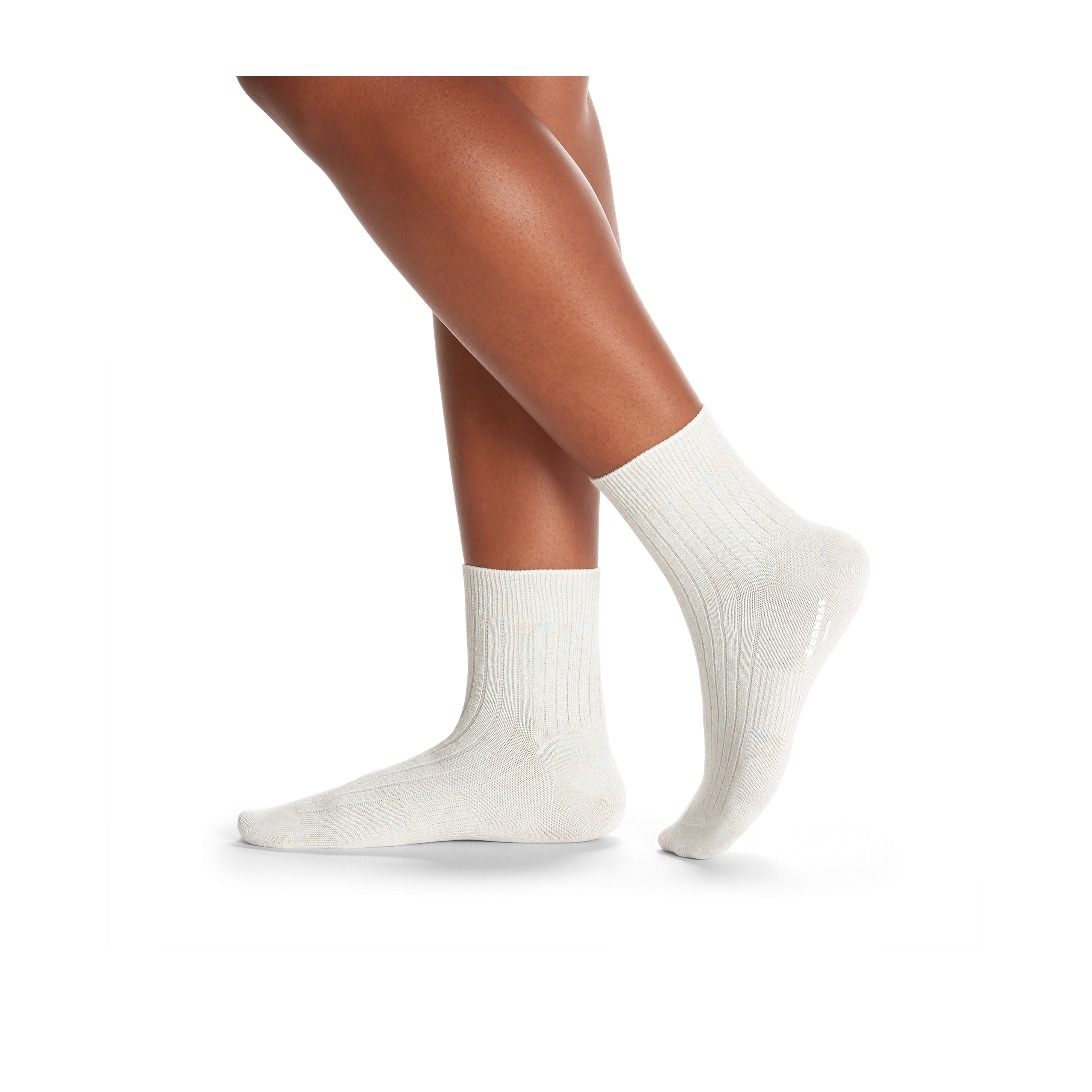 Women's Lightweight Sparkle Ribbed Quarter Socks